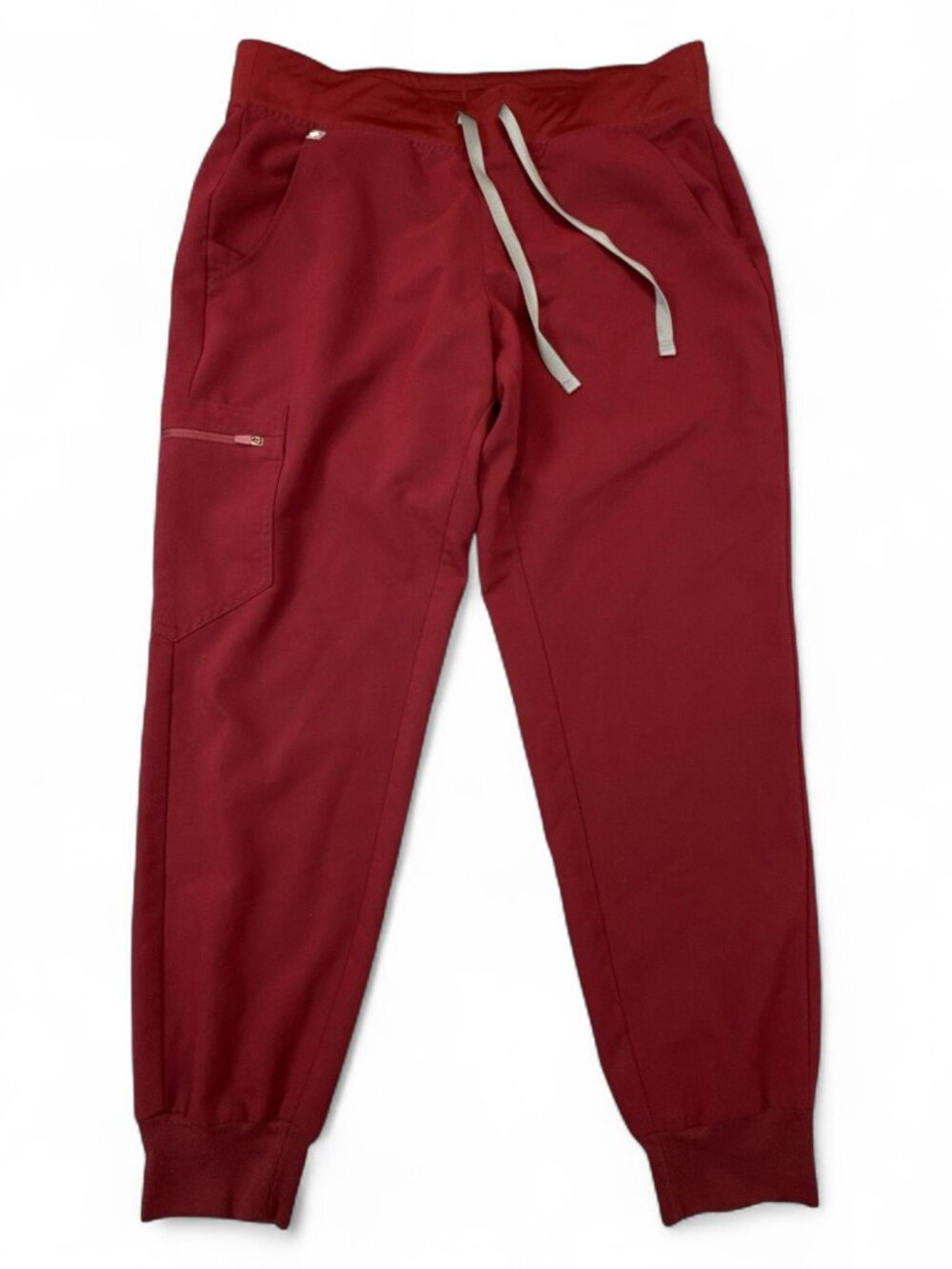FIGS Women's Jogger Scrub Pants M/P Burgundy Petite W18SW2005P | PO# 1804